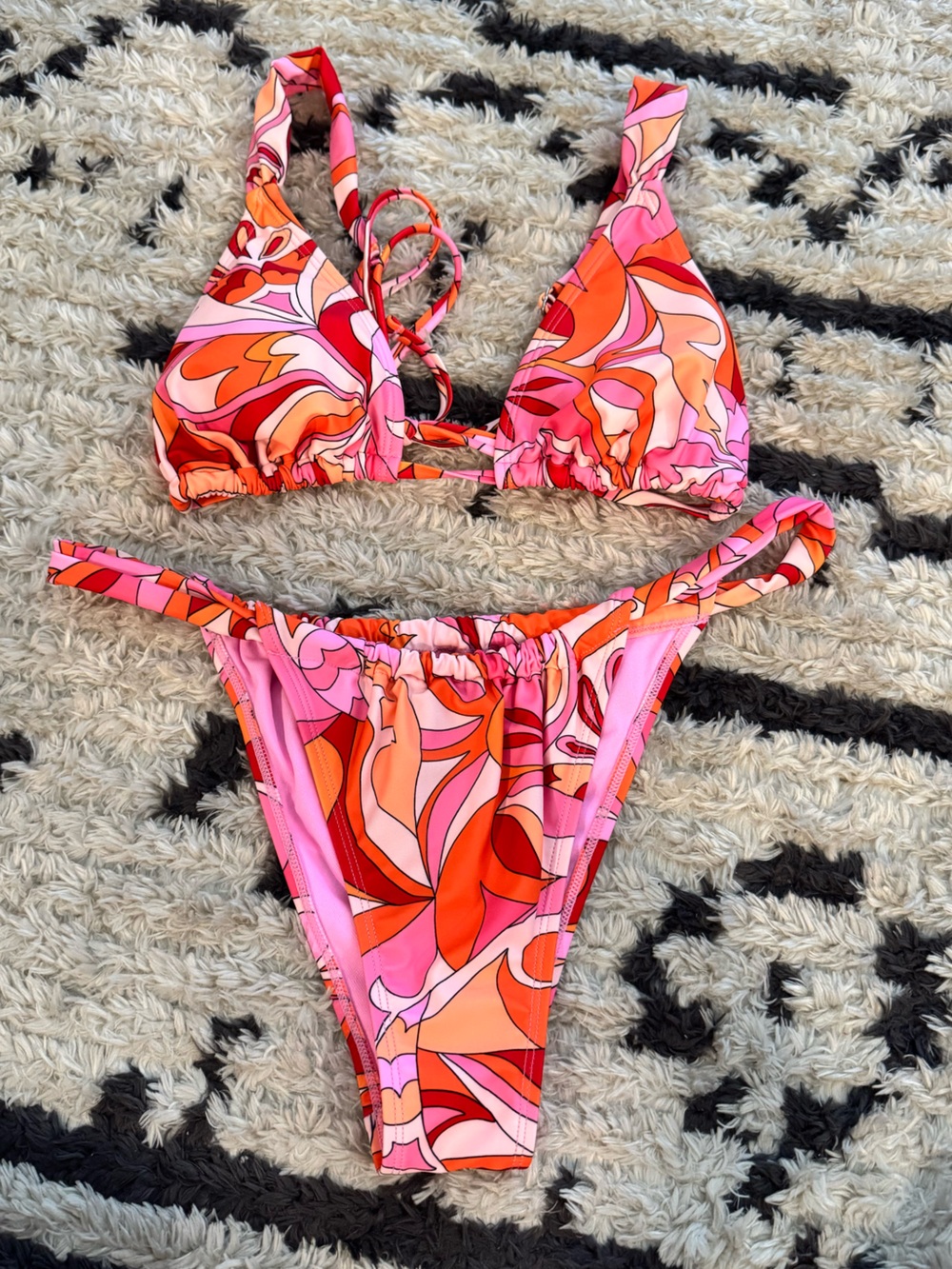 wild fable Pink & Orange Bikini Set